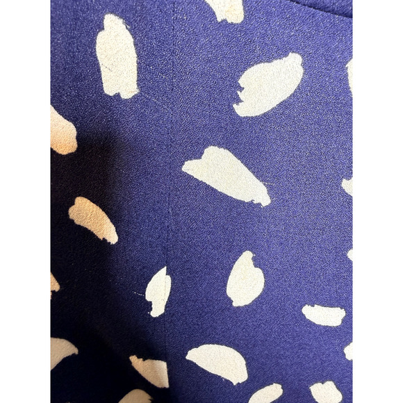 Reformation 0 Iconic Sigmund Dress $248 Long Sleeve Square Neck Midi Navy Blue - Picture 8 of 12